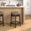 Tabouret pivotant rembourré en bois Arroliga-41672192-57431409