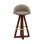 X3 Swivel Upholstered Bar Stool with Solid Wood Frame