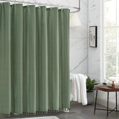 Rideau de douche bohème Sage Green