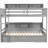 Twin Size Bunk Bed With Extra Storage Compartment - Modern Style Bedroom Essential