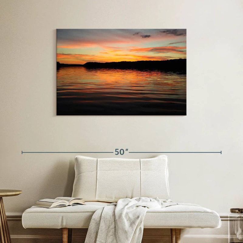 Alvord Ozarks Lake Twilight, 26" H x 39" W