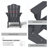 Delman Foldable Outdoor Adirondack Chair-1046474270