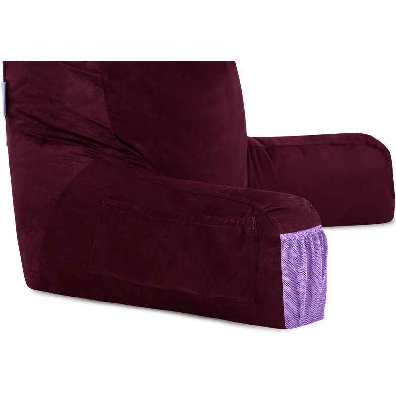 Housse et insert de coussin de lecture et de repos extérieur, Mauve