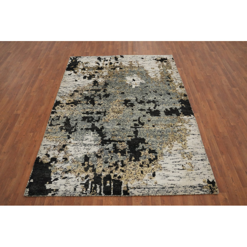 Modern Abstract Living Room Area Rug 6x8