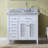 Hamil 37'' Single Bathroom Vanity with Carrara Marble Top