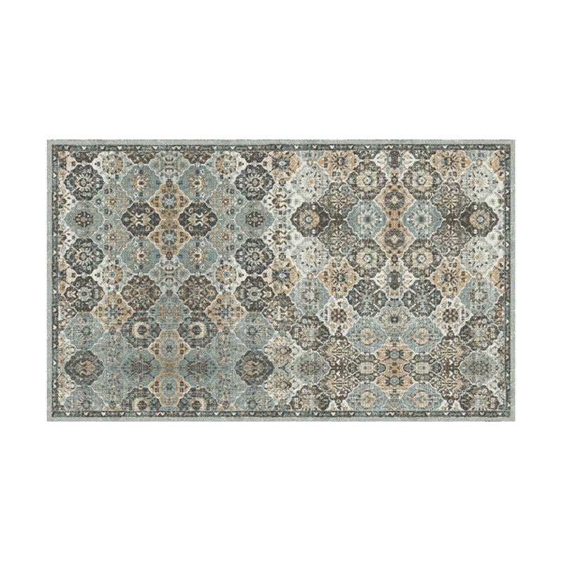 Davanti Vinyl Floor Mat - Kilim Collection, Rectangle 3' x 5'
