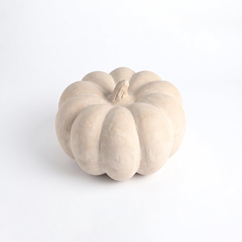 Paper Mache Pumpkin Dia 9.6"