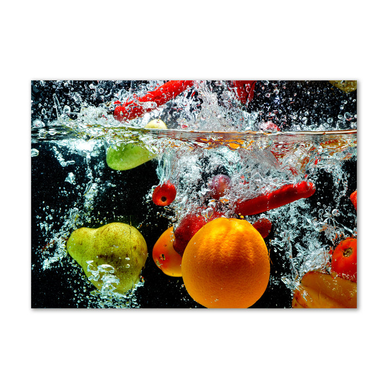 Fruit Under Water - Wrapped Canvas Print