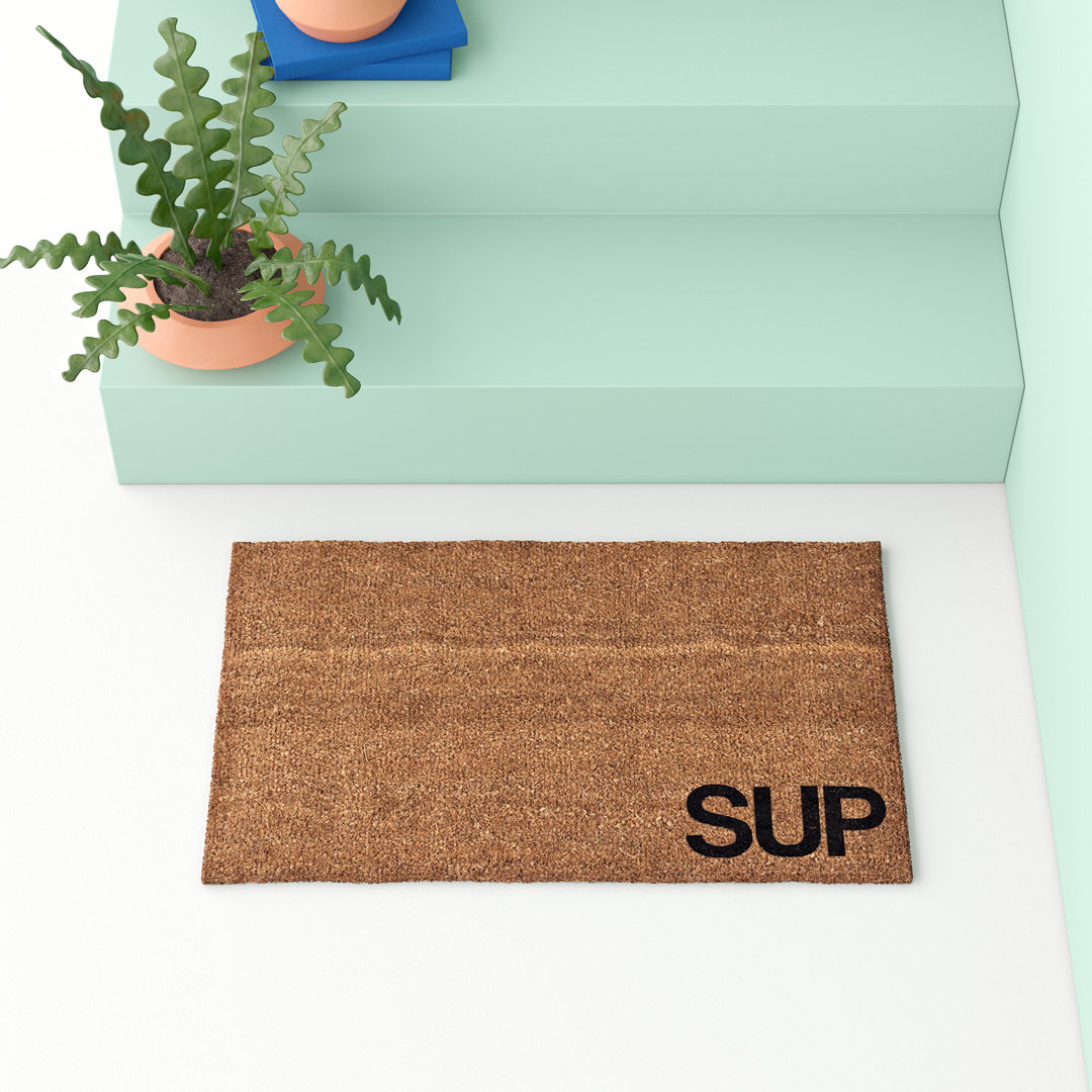 Rabert Non-Slip Outdoor Doormat Red Barrel Studio®