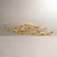 Menorca Semi Flush in Vintage Gold Leaf