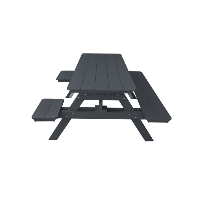 Table de pique-nique Awat, Gris foncé