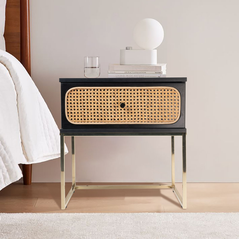 Honester 50.2cm W Particle Board / Chipboard Bedside Table