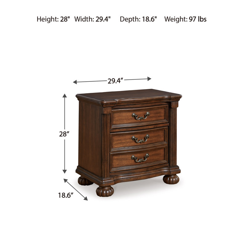 Flosie 29.38'' W Nightstand