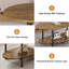 Table basse ovale unique de 47,2 po-1708549003