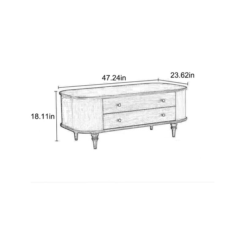 Table basse vintage avec rangement poétique