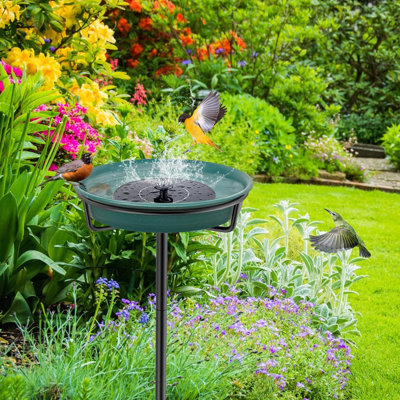Otthart Freestanding Bird Baths for Outdoors Heavy Duty Bird Bath Bowl