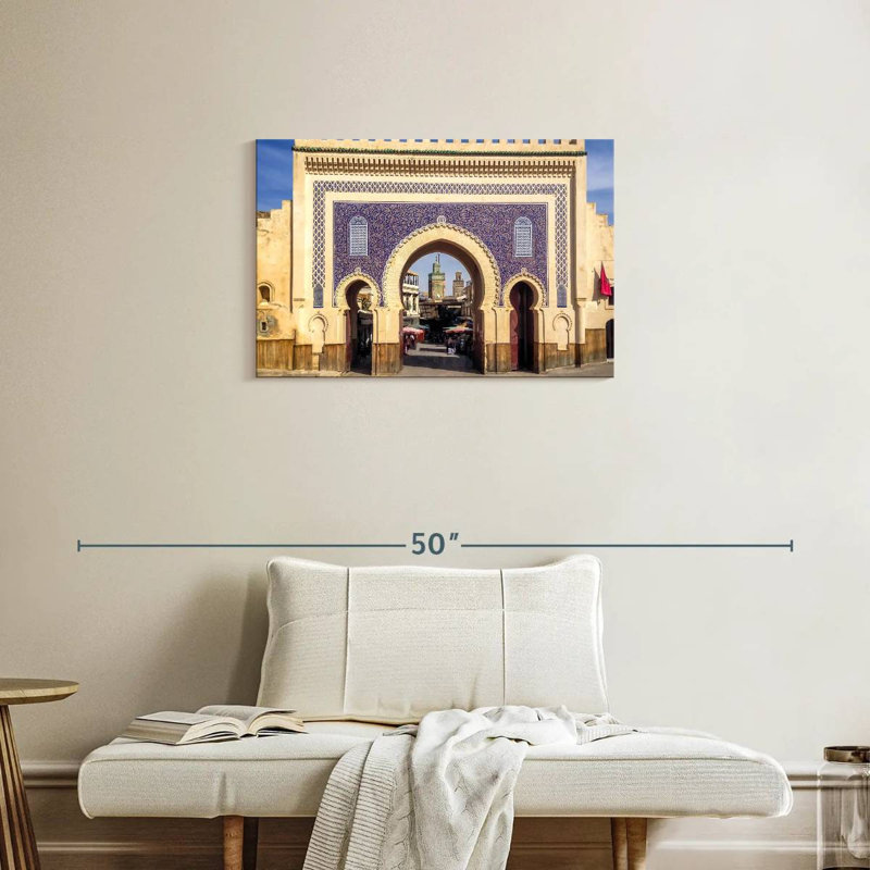 Porte Bab Bou Jeloud, H 20 po x l 30 po