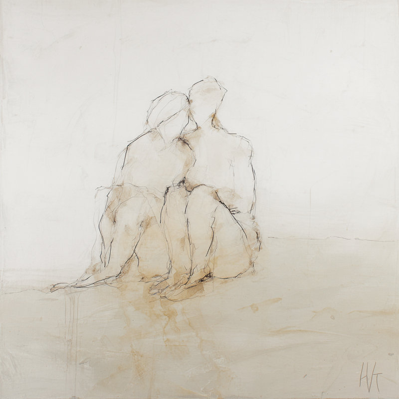Art mural sur toile «Quiet Together», L 30 po x H 30 po x P 1,5 po