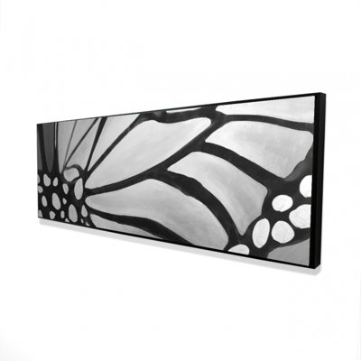 Monarch Wings Closeup Print On Canvas