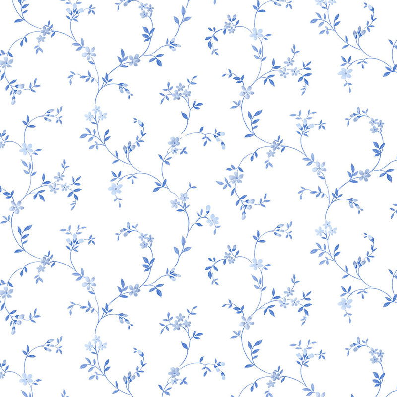 Rouleau de papier peint Twilley L 33 po x l 20,5 po, Bleu / marine