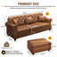 Canapé capitonné 82,6 po Mid-Century Chesterfield-816354091
