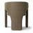 Modern Water-Resistant Linen Upholstered Dining Chairs Set Of 2 With Curved Open Back-2012279392
