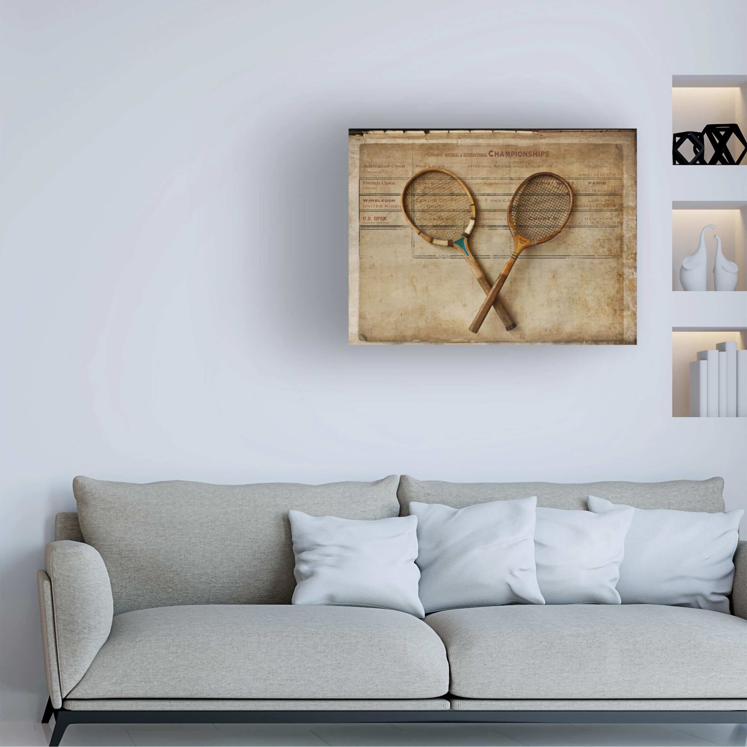 Red Barrel Studio® Tennis 2 On Canvas by Symposium Design Graphic Art Wayfair