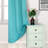 2 Thick Panels Room Darkening Blackout Curtains, Thermal Insulated Block Out Light Grommet Drapes-110070656-110070701