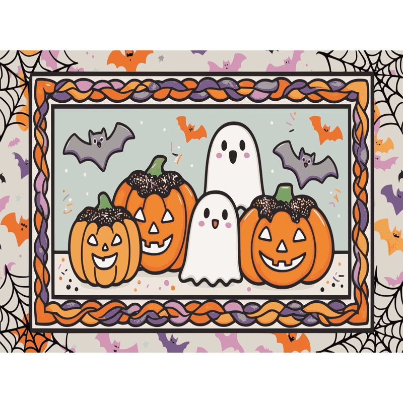 Tapis de Noël lavable The Holiday Aisle®, Tapis de couloir 2 pi x 4 pi
