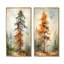 «Earthy Brown Forest of Redwood Trees», ensemble de 2 décorations murales arbre séquoia-504651085-504651091