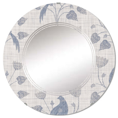 Miroir mural rétro Vintage Farmhouse Flower II