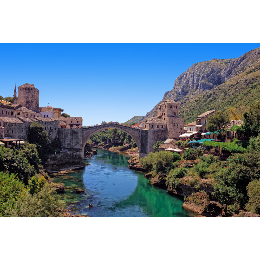 Mostar Old Bridge von Nightman1965 - Leinwanddrucke auf Leinwand