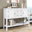 Console rétro avec tiroirs et tablette Vintage-126593634