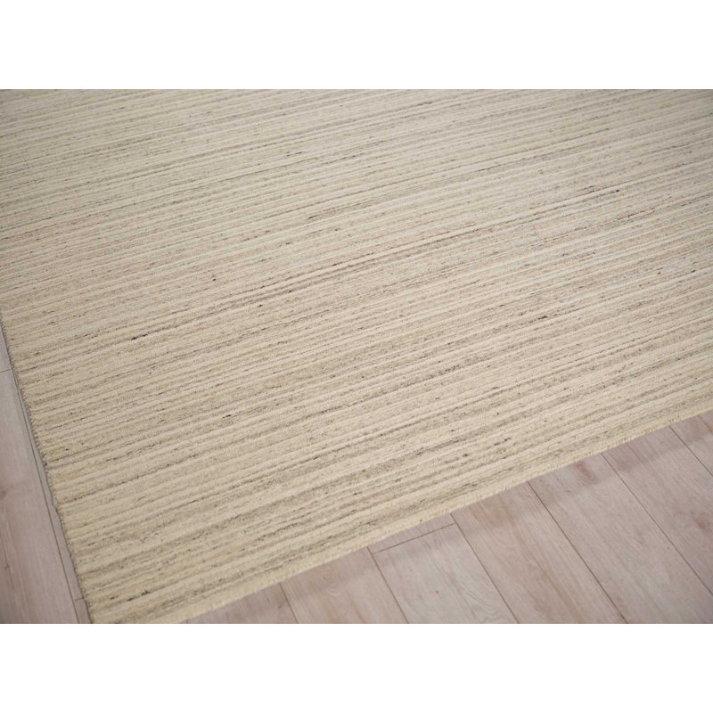 Elko Handmade New Zealand Wool, Gray Area Rug, Rectangle 9' x 12'