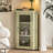 White Solid + Manufactured Wood+Glass Display Cases