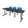 Nicklos T-Base Training Seminar Table, 2 M Stack Chairs