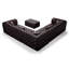Canapé modulaire en cuir synthétique modulaire 132,5