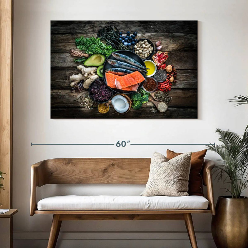 Yarlin Good And Healthy Food, 32" H x 48" W