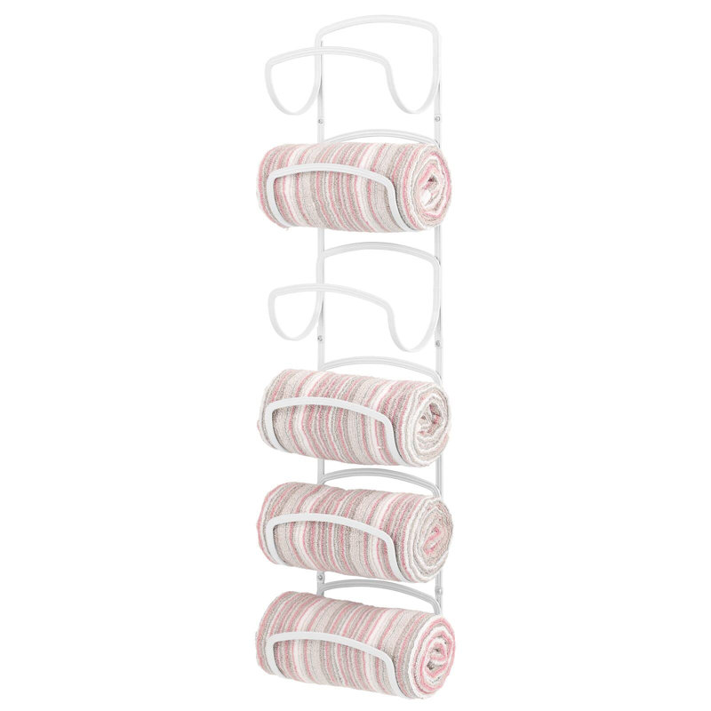 Wall Towel Rack, White