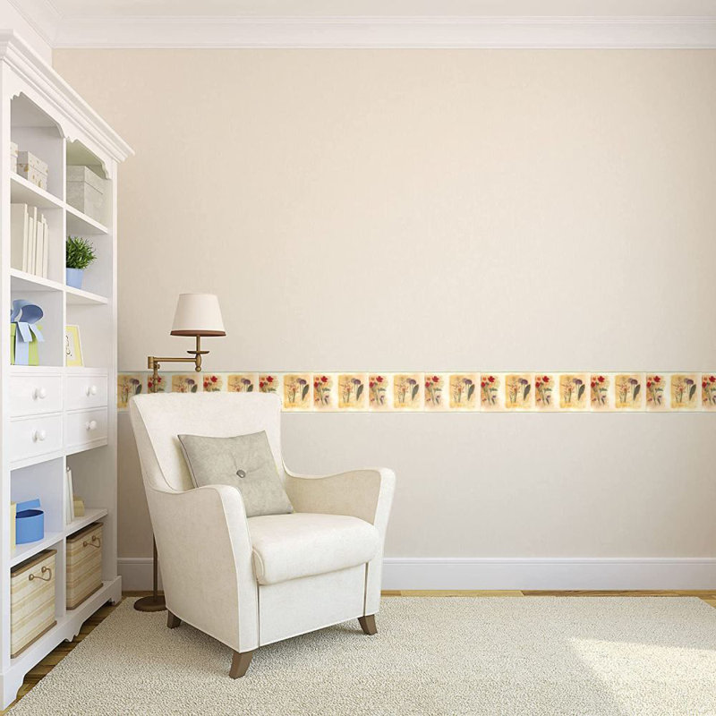 Bordure de papier peint L 15 pi x l 8 po