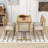 Laubin 6 - Piece Trestle Dining Set, Rectangular Dining Table and 4 Dining Chairs-235851633