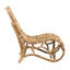 Chaise longue en rotin naturel Toomey