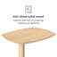 Anavilhanas Solid Wood C Shape Pedestal Side Table-1783256205