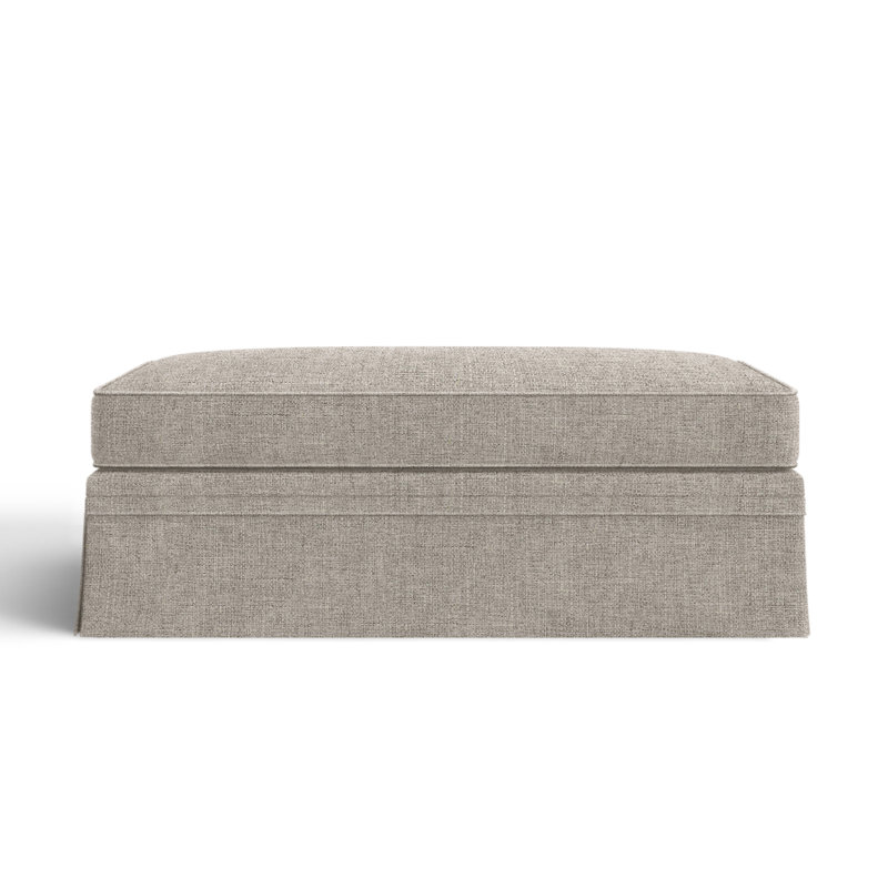 Shelby Upholstered Storage Ottoman, Turbo Ash Basketweave