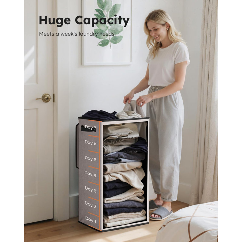 Plastic Laundry Room Organiser, Beige