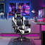 Fauteuil de bureau ergonomique avec dossier lombaire et repose-pieds ergonomique-2043554708