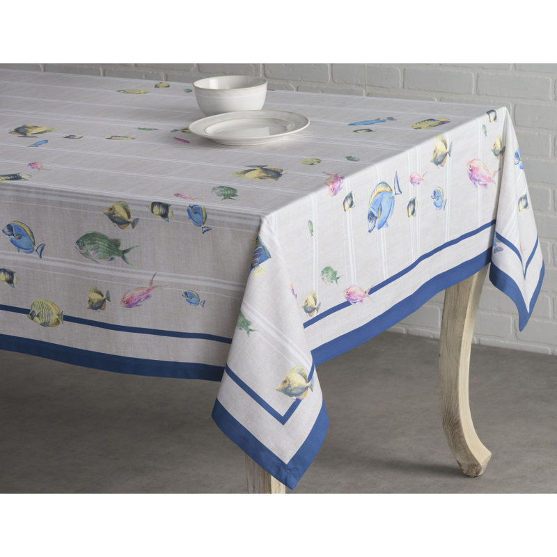 100% Cotton Square Tablecloth, 60" L x 60" W