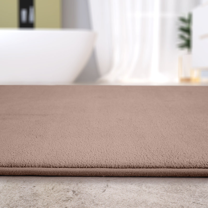 Corby Rectangle Bath Mat, Beige, 70cm W x 120cm L