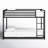 Kutcher Twin-over-Twin Iron Standard Bunk Bed -696946535