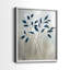 Indigo Foliage I-Premium, reproduction encadrée - prête à être accrochée - aucun clou requis - aucun clou requis-534891534-534891541